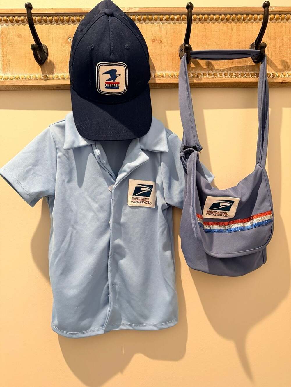 Kids US Postal Service Mail Carrier Halloween Costume 3-Piece Set